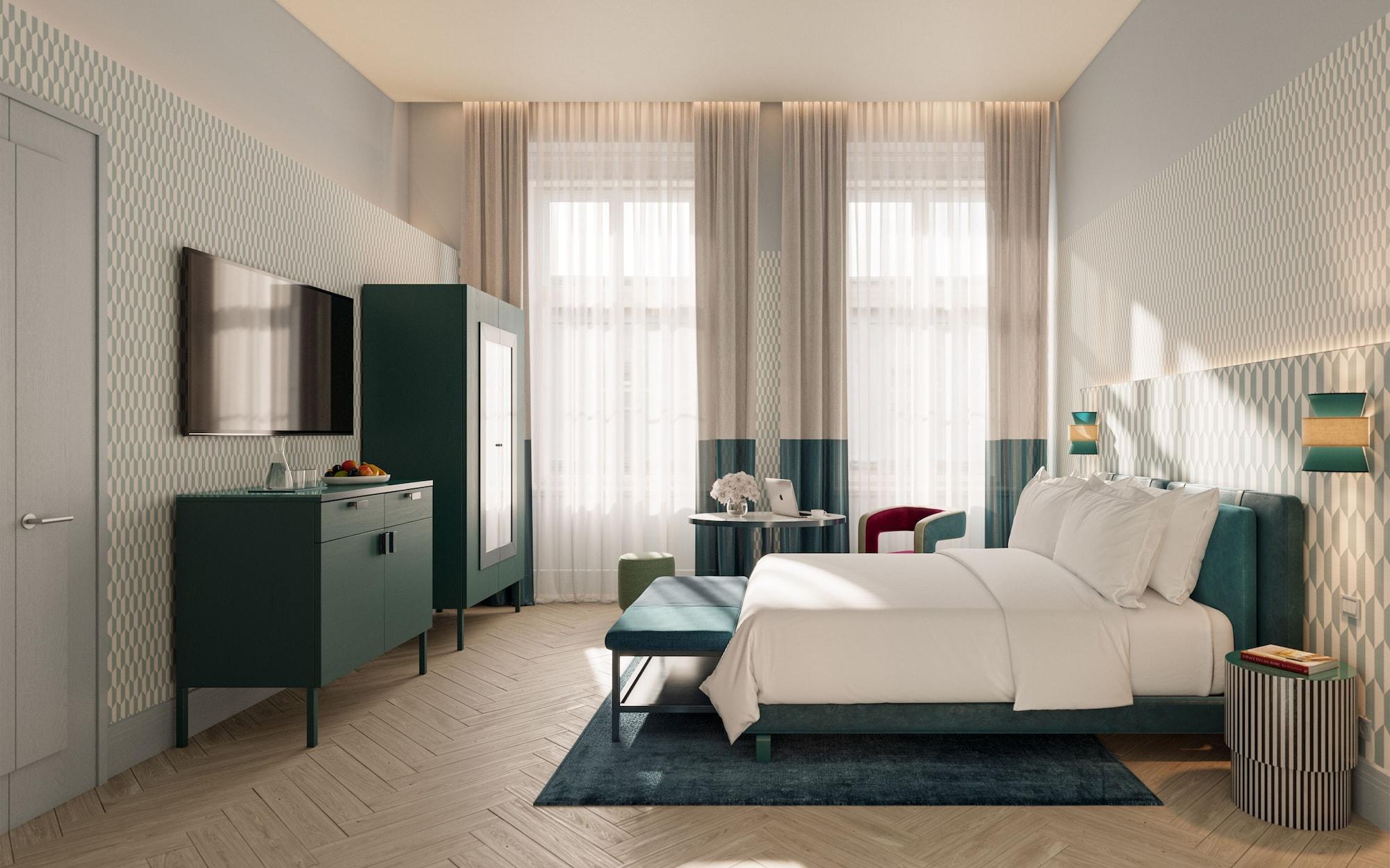Falkensteiner Boutique Hotel Prága Kültér fotó A bedroom at the hotel