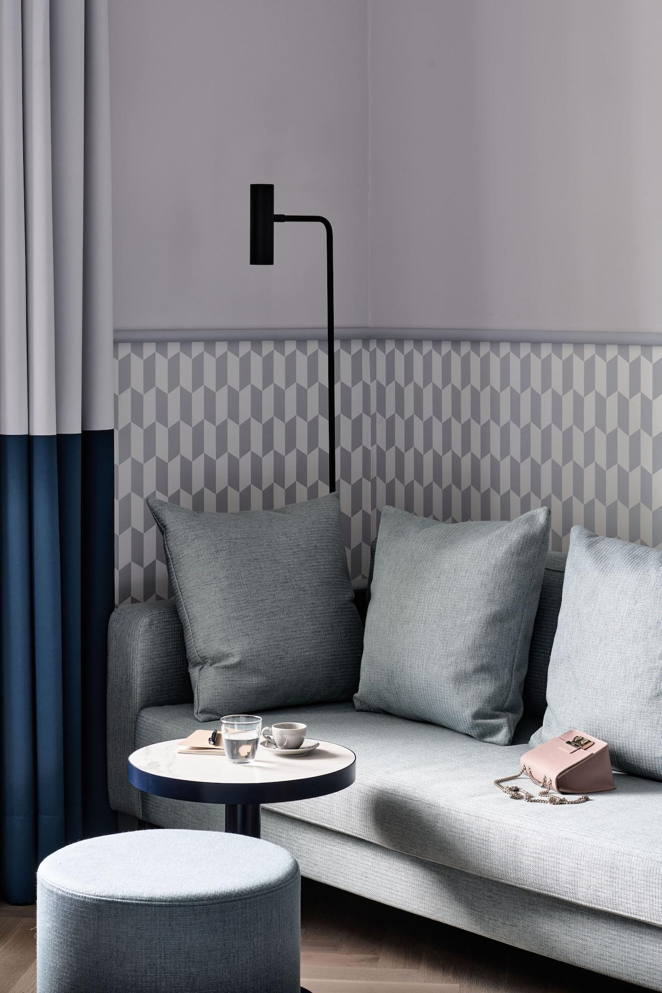 Falkensteiner Boutique Hotel Prága Kültér fotó A 3D rendering of a sofa